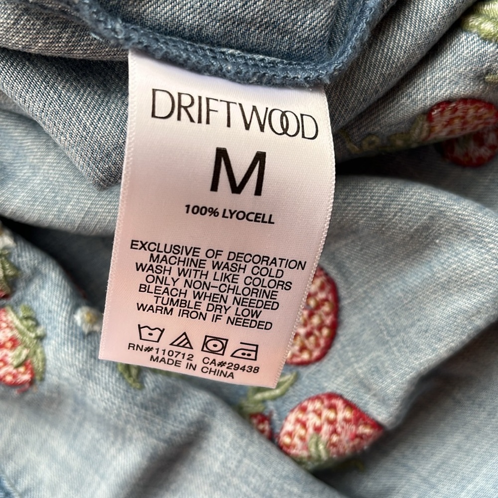 Driftwood Jeans Strawberry Embroidery Dress - Picture 4 of 12